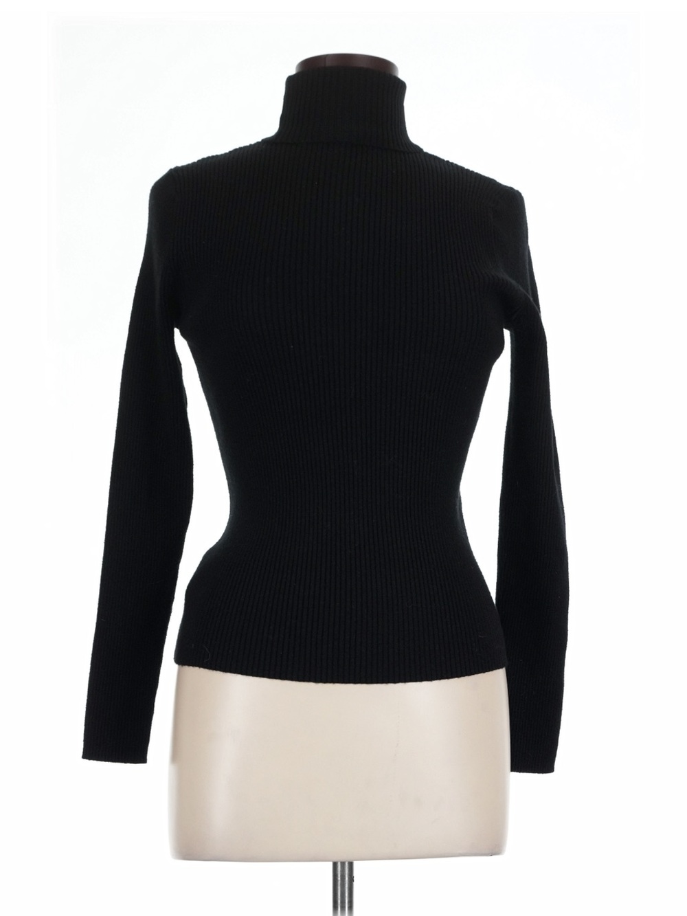 Express Black Ribbed Turtleneck